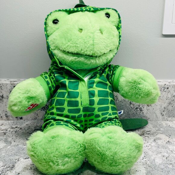 Build A Bear Plush Stuffed Spring Green Frog 9n Dinosaur Dragon Costume - Picture 1 of 7